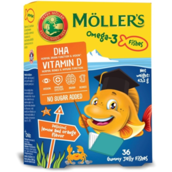 МЬОЛЕРС ОМЕГА 3 ЖЕЛИРАНИ РИБКИ ПОРТОКАЛ Х 36