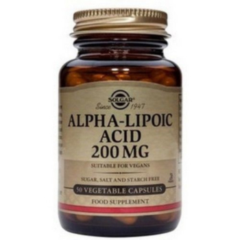 СОЛГАР АЛФА ЛИПОЕВА КИСЕЛИНА КАПС.200МГ Х 50