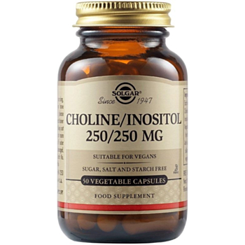 СОЛГАР ХОЛИН- ИНОЗИТОЛ 250МГ/250МГ КАПС. X 50