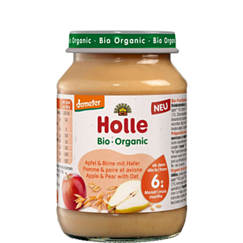 HOLLE ДЕМЕТЕР 1020 БИО ДЕСЕРТ ЯБЪЛКА КРУША И ОВЕС 190ГР