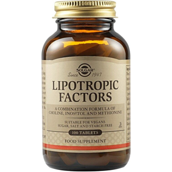 СОЛГАР ЛИПОТРОПНИ ФАКТОРИ ТАБЛ.Х 100