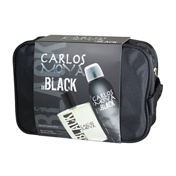 КАРЛОС МОЯ КОМПЛЕКТ BLACK ТОАЛЕТНА ВОДА 100МЛ+ДЕЗОДОРАНТ 200МЛ+НЕСЕСЕР