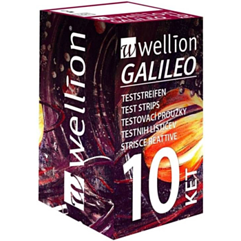 WELLION GALILEO ТЕСТ ЛЕНТИ ЗА КЕТОНИ X 10