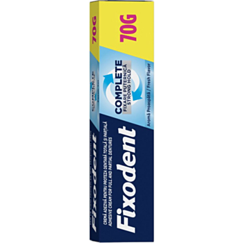 ФИКСОДЕНТ ФИКСИРАЩ КРЕМ ЗА ПЪЛНИ И ЧАСТИЧНИ ПРОТЕЗИ COMPLETE 70ГР