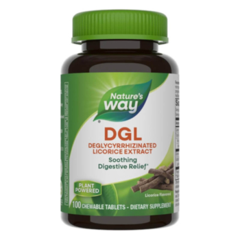 Nature’s Way - DGL - Deglycyrrhizinated Licorice Extract/ ДиДжиЕл - Деглициризиран сладник / Женско биле х 100 дъвчащи таблетки