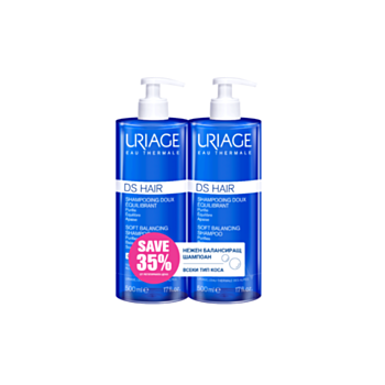 ЮРИАЖ КОМПЛЕКТ ШАМПОАН ДС ЕЖЕДНЕВЕН БАЛАНСИРАЩ 2Х500МЛ A 