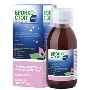 *БРОНХОСТОП НАЙТ СИРОП 120МЛ