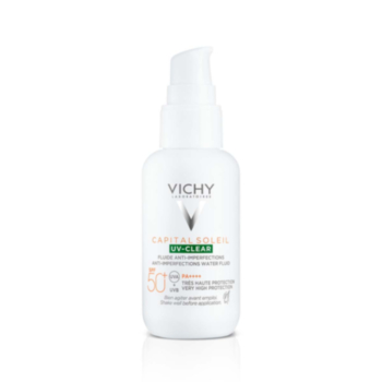 ВИШИ SOLEIL SPF50+ UV-CLEAR ФЛУИД ЗА ЛИЦЕ ПРОТИВ НЕСЪВЪРШЕНСТВА 40МЛ 7149 X 