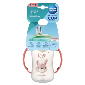 КАНПОЛ ЧАША СЪС СИЛИКОНОВ НАКРАЙНИК 56/512 РОЗОВА 6+М 320МЛ