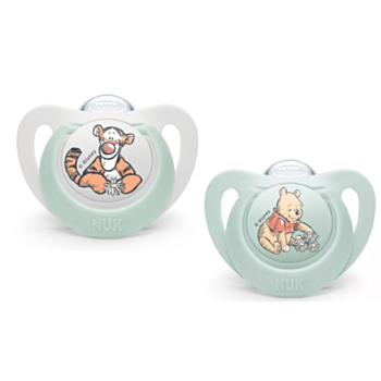 НУК ЗАЛЪГАЛКА МЕЧО ПУХ/ТИГЪР СИЛИКОН 0-6М+КУТИЙКА 10730905 РАЗЛИЧНИ ЦВЕТОВЕ