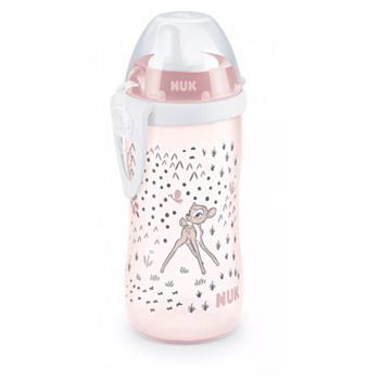 НУК ЧАША KIDDY CUP BAMBI НЕРАЗЛИВАЩА СЕ С ТВЪРД НАКРАЙНИК 12М+ 300МЛ 10255649