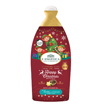 ЛАНЖЕЛИКА ДУШ ГЕЛ И ПЯНА ЗА ВАНА КАКАО И ВАНИЛИЯ 500МЛ