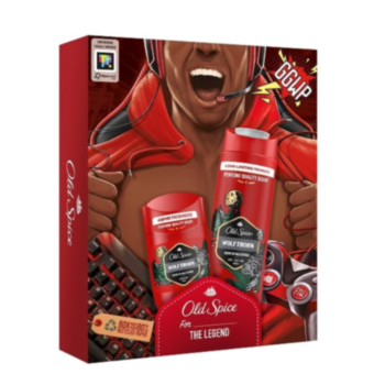 ОЛД СПАЙС КОМПЛЕКТ WOLFTHORN ДУШ ГЕЛ 2В1 250МЛ+ДЕО СТИК 50МЛ