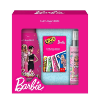 НАТУРАВЕРДЕ КОМПЛЕКТ ДИСНИ БАРБИ ПАРФЮМНА ВОДА 100МЛ+ДУШ ПЯНА 300МЛ+КАРТИ УНО