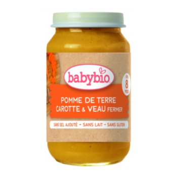 БЕЙБИ БИО ЗЕЛЕНЧУКОВО ПЮРЕ С ТЕЛЕШКО МЕСО 200ГР. 8М+