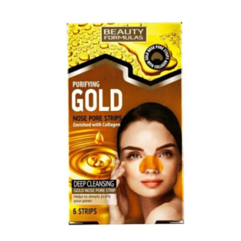 БЮТИ ФОРМУЛА ЛЕНТИ ЗА НОС СРЕЩУ ЧЕРНИ ТОЧКИ GOLD 6 БР.