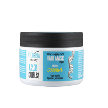 ВИКТОРИЯ БЮТИ 1.2.3! CURLS! МАСКА ЗА КЪДРАВА КОСА С КОКОС 250МЛ  0770361