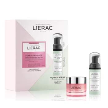 ЛИЕРАК КОМПЛЕКТ СУПРА РАДИАНС ВЪЗСТАНОВЯВАЩ КРЕМ ЗА ЛИЦЕ ЗА СУХА КОЖА 50МЛ+ПОДАРЪК МИНИ ПЯНА 50МЛ  *