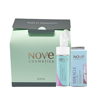 NOVE COSMETICS МИРАКЪЛ GLOW SKIN КРЕМ ЗА ЛИЦЕ + МИРАКЪЛ ПОЧИСТВАЩА ПЯНА + ПОДАРЪЧНА КУТИЯ 