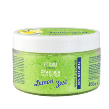 ВИКТОРИЯ БЮТИ DEAD SEA СКРАБ ЗА ЛИЦЕ И ТЯЛО С ЛИМОН 400ГР.