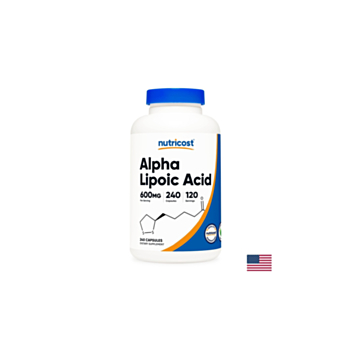 Диабет - Алфа-липоева киселина, 600 mg/240 капсули Nutricost 810014675343