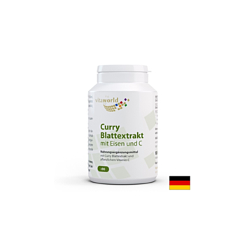 Анемия - Екстракт от листа на къри с желязо и витамин С, 90 капсули