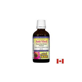 При вирусни инфекции - Анти-вирал - имуноукрепваща билкова тинктура, 50 ml Natural Factors 068958047508