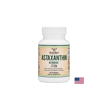 Антиоксидант - Астаксантин (Astaxanthin Astareal), 12 mg х 60 софтгел капсули Double Wood 8687422204521