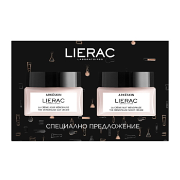 ЛИЕРАК КОМПЛЕКТ АРКЕСКИН ДНЕВЕН КРЕМ ЗА ЛИЦЕ 50МЛ+НОЩЕН КРЕМ 50МЛ