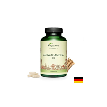 Ashwagandha BIO/ Био Ашваганда, 180 капсули, 100% Vegan Vegavero