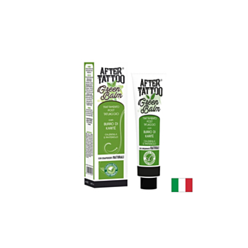 Балсам след татуиране – С масло от ший, пантенол и невен, After Tattoo Green Balm, 50 ml 8051013720081