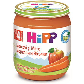 ХИП 4263 ПЮРЕ МОРКОВИ С ЯБЪЛКИ 125ГР *