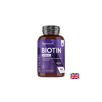 Биотин 12000 μg – Коса, кожа и нокти, 365 таблетки 