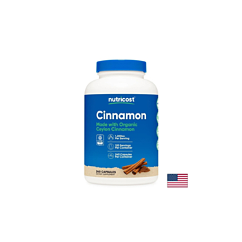 Цейлонска канела – Здравословни нива на кръвната захар, 600 mg, 240 капсули