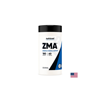 Цинк, магнезий и витамин В6 - ZMA, 180 капсули Nutricost 702669934169