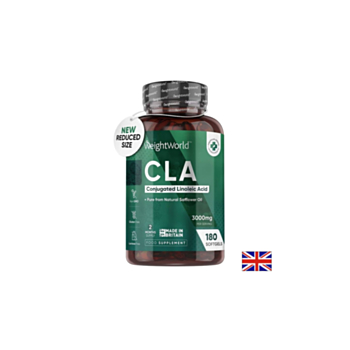 CLA - Конюгирана линолов киселина, 3000 mg x 180 софтгел капсули Weight Worl 5051128113806