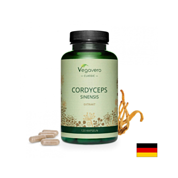 Cordyceps Sinensis Ektrakt/ Кордицепс екстракт, 120 капсули, 100% Vegan Vegavero