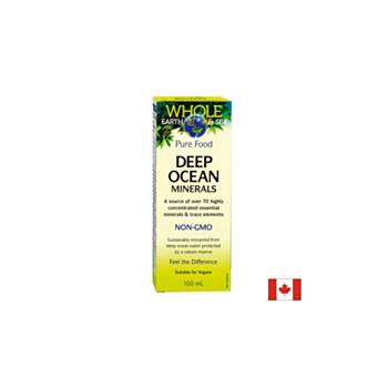Deep Ocean Minerals Whole earth & sea®/ Дълбоководни морски минерали x 100 ml Natural Factors 068958355146