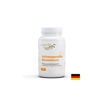 Депресия и тревожност - Ашваганда + Златен корен и витамин В1 и В5, 60 капсули