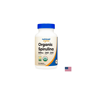 Детоксикация и имунитет - Спирулина organic, 240 таблетки Nutricost 810014672663