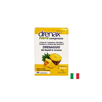 Диуретична формула за добро храносмилане и отслабване - Дренакс - Drenax® Forte с бромелаин и ананас, 60 таблетки 8052049553612