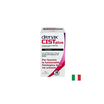 Формула срещу уроинфекции - Дренакс - Drenax® с червена боровинка, D-маноза и хибискус, 18 сашета 8052049552271