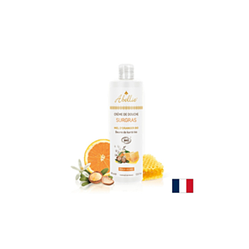 Душ крем за тяло Surgas с портокалов цвят, мед и масло от ший, 400 ml