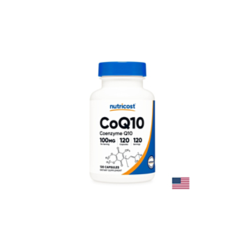 Енергия и здраво сърце -  Коензим Q10, 100 mg x 120 капсули Nutricost 702669931410