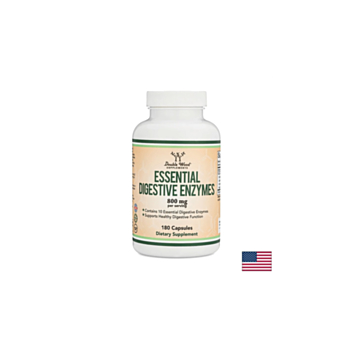 Essential digestive enzymes - Храносмилателни ензими, 180 капсули Double Wood 8687422207815