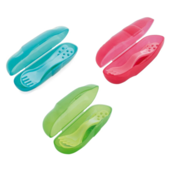 КАНПОЛ КОМПЛЕКТ  ПРИБОРИ ЗА ПЪТУВАНЕ 74/019 РАЗЛИЧНИ ЦВЕТОВЕ