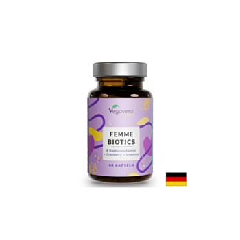 Femme Biotics – пробиотик за жени - Плюс фибри, червена боровинка и витамини, 60 капсули