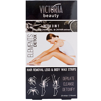 ВИКТОРИЯ БЮТИ 77550 ДЕПИЛИРАЩИ ЛЕНТИ ТЯЛО АКТИВЕН ВЪГЛЕН Х 20