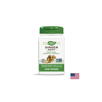 Ginger Root/ Джинджифил (корен) 550 mg х 100 капсули Nature’s Way