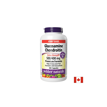 Глюкозамин 1500 mg + Хондроитин 1200 mg + Витамин D3 25 µg – Поддържа подвижността на ставите и костната плътност, 300 капсули 